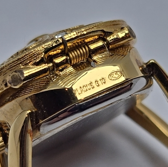 Rare Vintage Bucherer Swiss Ring Quartz Watch Crystals Gold Plated New Battery - Picture 10 of 10